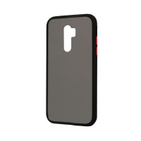 Θήκη Color Button Bumper Xiaomi Redmi 9 Μαύρο