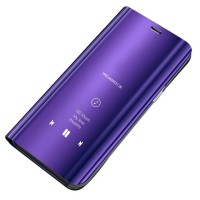 Clear View Cover Samsung Galaxy A42 5G Μωβ