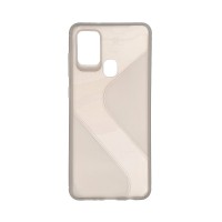 S-Case Flexible Cover Samsung Galaxy A21s Σκούρο Διάφανο