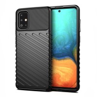 Θήκη Κινητού Thunder Case Flexible Tough Rugged Samsung Galaxy A71 Μαύρο
