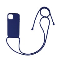 Θήκη Σιλικόνης με Κορδόνι CarryHang Sonique Apple iPhone 11 Pro Max Μπλε Σκούρο