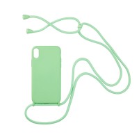 Θήκη Σιλικόνης με Κορδόνι CarryHang Sonique Apple iPhone X / iPhone XS Πράσινο Ανοιχτό