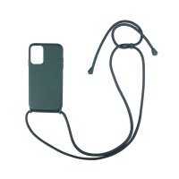 Θήκη Σιλικόνης με Κορδόνι CarryHang Sonique Samsung Galaxy A72 4G Πράσινο Σκούρο