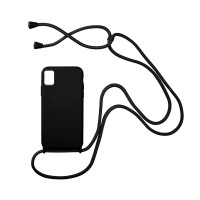 Θήκη Σιλικόνης με Κορδόνι CarryHang Sonique Samsung Galaxy A51 Μαύρο