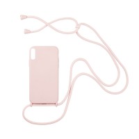 Θήκη Σιλικόνης με Κορδόνι CarryHang Sonique Xiaomi Redmi 9A / Redmi 9AT Ροζ
