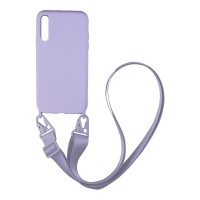 Θήκη Σιλικόνης με Strap CarryHang Sonique Samsung Galaxy A50 / Galaxy A50S / Galaxy A30S Λιλά