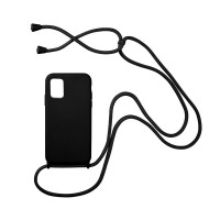 Θήκη Σιλικόνης με Κορδόνι CarryHang Sonique Samsung Galaxy A31 Μαύρο