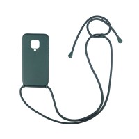 Θήκη Σιλικόνης με Κορδόνι CarryHang Sonique Xiaomi Redmi Note 9S/9 Pro Πράσινο Σκούρο