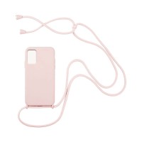 Θήκη Σιλικόνης με Κορδόνι CarryHang Sonique Xiaomi Poco M3 / Redmi 9T Ροζ