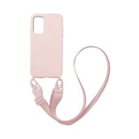 Θήκη Σιλικόνης με Strap CarryHang Sonique Samsung Galaxy S20 Plus Ροζ