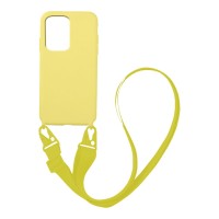 Θήκη Σιλικόνης με Strap CarryHang Sonique Samsung Galaxy S20 Ultra Κίτρινο