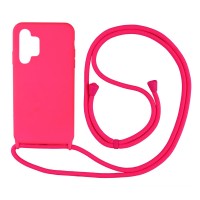 Θήκη Σιλικόνης με Κορδόνι CarryHang Sonique Samsung Galaxy A32 4G Φούξια