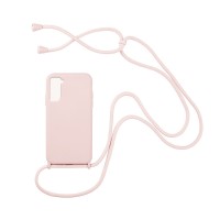Θήκη Σιλικόνης με Κορδόνι CarryHang Sonique Samsung Galaxy S21 Plus Ροζ
