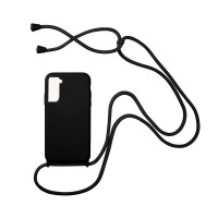 Θήκη Σιλικόνης με Κορδόνι CarryHang Sonique Samsung Galaxy S21 Μαύρο