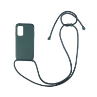 Θήκη Σιλικόνης με Κορδόνι CarryHang Sonique Samsung Galaxy S20 Plus Πράσινο Σκούρο