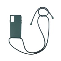 Θήκη Σιλικόνης με Κορδόνι CarryHang Sonique Samsung Galaxy S20 FE 4G/5G Πράσινο Σκούρο