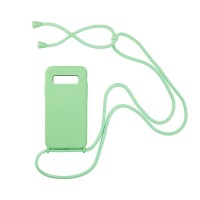 Θήκη Σιλικόνης με Κορδόνι CarryHang Sonique Samsung Galaxy S10 Plus Πράσινο Ανοιχτό