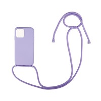 Θήκη Σιλικόνης με Κορδόνι CarryHang Sonique Xiaomi Mi 11 Lite 4G / Mi 11 Lite 5G Λιλά