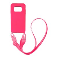 Θήκη Σιλικόνης με Strap CarryHang Sonique Xiaomi Poco X3 NFC / Poco X3 Pro Φούξια