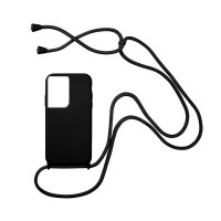Θήκη Σιλικόνης με Κορδόνι CarryHang Sonique Samsung Galaxy S21 Ultra Μαύρο
