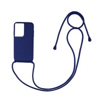 Θήκη Σιλικόνης με Κορδόνι CarryHang Sonique Samsung Galaxy S21 Ultra Μπλε Σκούρο