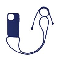 Θήκη Σιλικόνης με Κορδόνι CarryHang Sonique Apple iPhone 13 Pro Μπλε Σκούρο