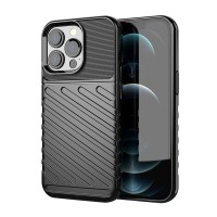 Θήκη Κινητού Thunder Case Flexible Tough Rugged Apple iPhone 13 Pro Μαύρο
