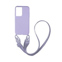 Θήκη Σιλικόνης με Strap CarryHang Sonique Samsung Galaxy S21 Ultra Λιλά