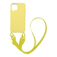 Θήκη Σιλικόνης με Strap CarryHang Sonique Samsung Galaxy A22 4G / Galaxy M32 4G / Galaxy M22 4G Κίτρινο