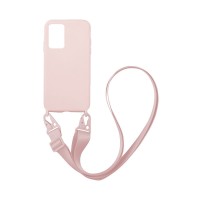 Θήκη Σιλικόνης με Strap CarryHang Sonique Xiaomi Redmi 10 / Redmi 10 2022 Ροζ