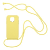 Θήκη Σιλικόνης με Κορδόνι CarryHang Sonique Xiaomi Redmi Note 9S/9 Pro Κίτρινο