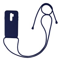 Θήκη Σιλικόνης με Κορδόνι CarryHang Sonique Xiaomi Redmi Note 8 Pro Μπλε Σκούρο