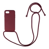 Θήκη Σιλικόνης με Κορδόνι CarryHang Sonique Apple iPhone 6/6s Μπορντό
