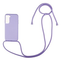 Θήκη Σιλικόνης με Κορδόνι CarryHang Sonique Samsung Galaxy S22 Λιλά