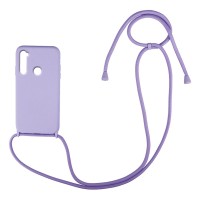 Θήκη Σιλικόνης με Κορδόνι CarryHang Sonique Xiaomi Redmi Note 8 / Redmi Note 8 2021 Λιλά