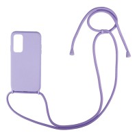 Θήκη Σιλικόνης με Κορδόνι CarryHang Sonique Xiaomi Redmi Note 11 4G / Redmi Note 11S Λιλά