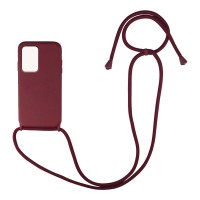 Θήκη Σιλικόνης με Κορδόνι CarryHang Sonique Xiaomi Poco M4 Pro 5G / Redmi Note 11s 5g Μπορντό