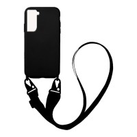 Θήκη Σιλικόνης με Strap CarryHang Sonique Samsung Galaxy S22 Plus Μαύρο