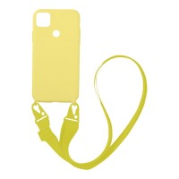 Θήκη Σιλικόνης με Strap CarryHang Sonique Xiaomi Redmi 9C Κίτρινο