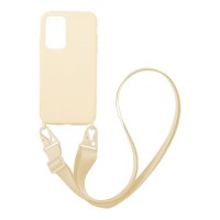 Θήκη Σιλικόνης με Strap CarryHang Sonique Xiaomi Poco M4 Pro 5G / Redmi Note 11s 5g Μπεζ