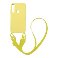 Θήκη Σιλικόνης με Strap CarryHang Sonique Xiaomi Redmi Note 8 / Redmi Note 8 2021 Κίτρινο