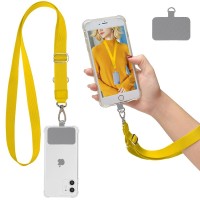 Strap Λαιμού Sonique Lanyard για Κινητά Κίτρινο