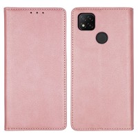 Θήκη Πορτοφόλι Vintage Magnet Wallet Sonique Xiaomi Redmi 9C Ροζ Χρυσό