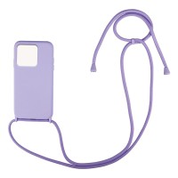 Θήκη Σιλικόνης με Κορδόνι CarryHang Sonique Xiaomi Redmi 10C Λιλά