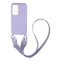 Θήκη Σιλικόνης με Strap CarryHang Sonique Xiaomi Poco F4 5G Λιλά