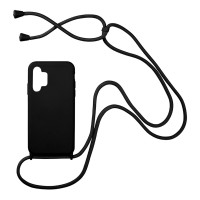 Θήκη Σιλικόνης με Κορδόνι CarryHang Sonique Samsung Galaxy A13 4G Μαύρο