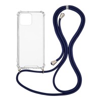 Θήκη Σιλικόνης με Κορδόνι Sonique Armor Clear Apple iPhone 13 Pro Max Μπλε Σκούρο