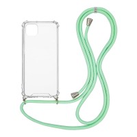 Θήκη Σιλικόνης με Κορδόνι Sonique Armor Clear Samsung Galaxy A22 5G Βεραμάν