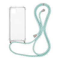 Θήκη Σιλικόνης με Κορδόνι Sonique Armor Clear Samsung Galaxy A22 5G Rainbow Βεραμάν