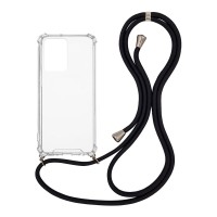 Θήκη Σιλικόνης με Κορδόνι Sonique Armor Clear Samsung Galaxy A33 5G Μαύρο